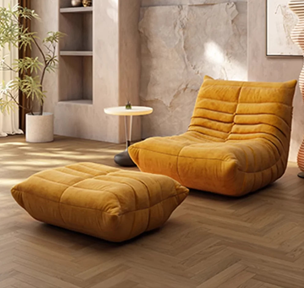 Vacuum compression sofa Full sponge Internet celebrity Caterpillar lazy Compressino sofa Balcony single chair