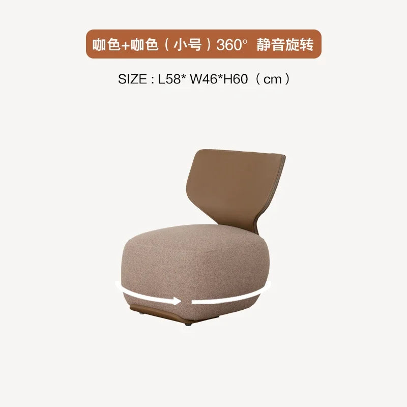 Luxury Fabric Living Room Chair Coffee Shop Living Room Lounges Chair Bedroom Sofa Furniture Low Stool Balcony Leisure Chair t