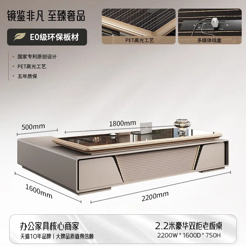 Bedroom Computer Office Desk Cheap Computer Gaming Drawer Conference Office Desk Reception Space Saving Tavolo Salon Furniture