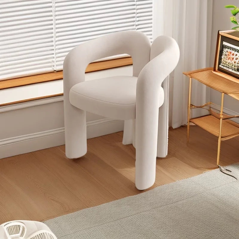 Bedroom Makeup Stool Light Luxury Senior Dresser Chair Home Dining Chair Nail Salon Back Chair