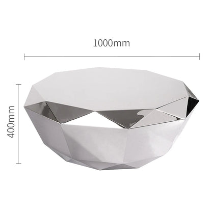 Diamond Shaped Coffee Table, Made of Stainless Steel Material, Suitable for Study Rooms, Bars, Hotels, Restaurants, and Offices