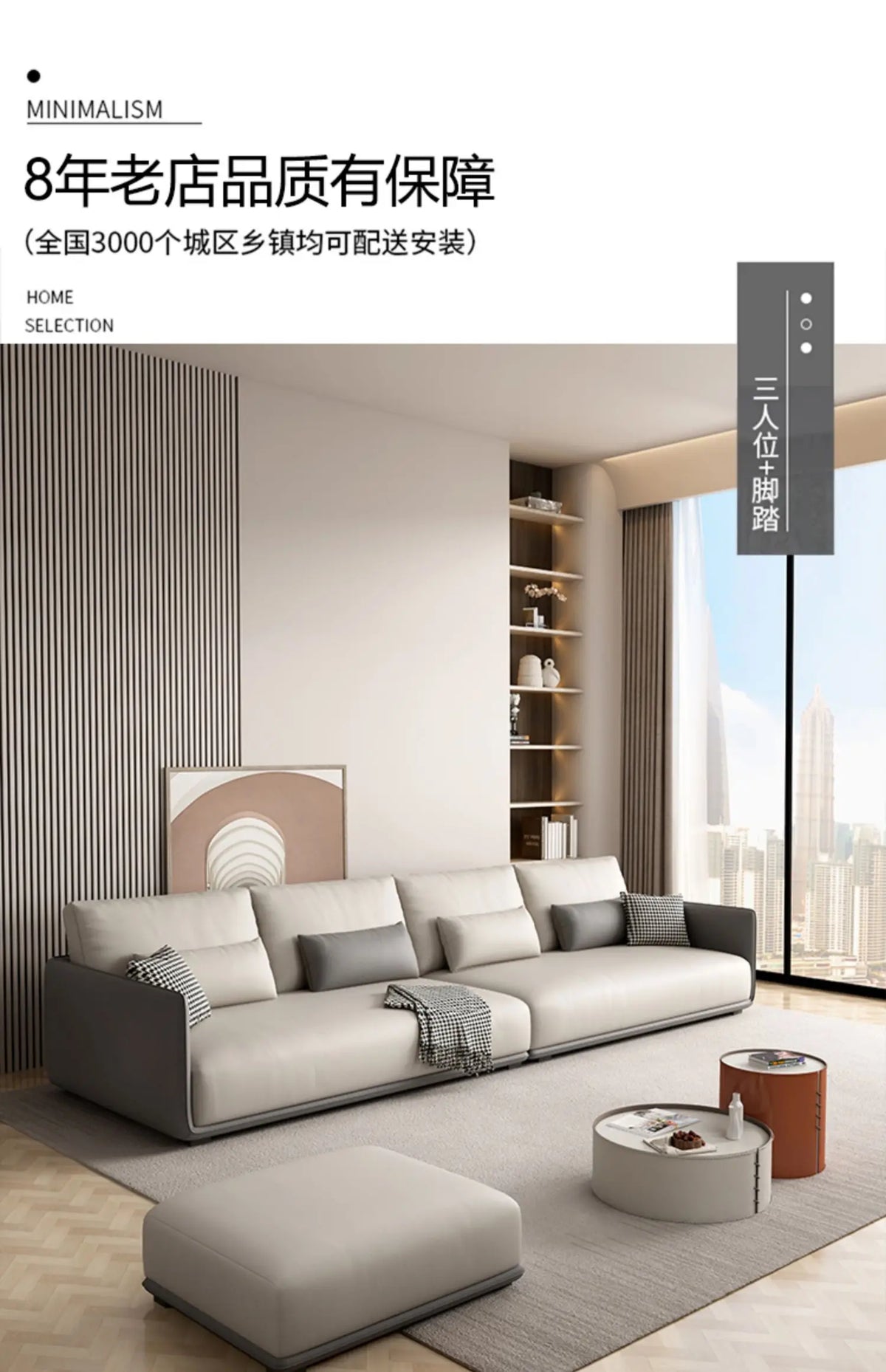 Designer Simple Soft Couches Living Room Comfortable Wood Luxury Modern Sofa Puffs Nordic Home Couch Wohnzimmer Home Furniture