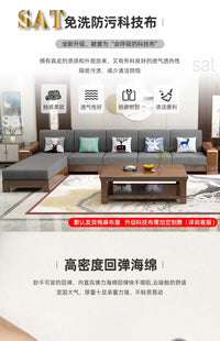 -Living Room Sofas Wood Adults Reading Handrail Family Couchs Theater Luxury Banquet Canape Salon Furnitures