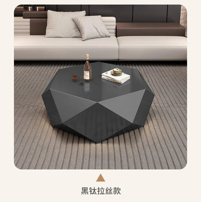 Gold diamond coffee table designer style high sense modern simplicity special-shaped light luxury living room home Italian minim