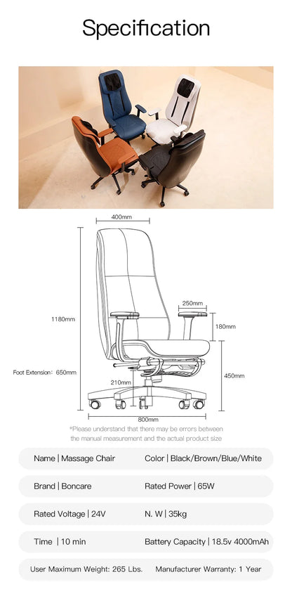 advanced computer chair swivel ergonomic chair cushion PU luxury with wheels office massage chair