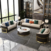 z Italian Design Luxury Leather Furniture Villa Home Customization Modern Living Room Large Modular Combination Sofa