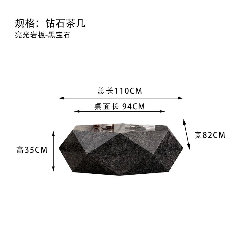 Living Room Home Designer Style Light Luxurymodern Minimalist Irregular Stainless Steel Diamond Coffee Table Mesa Auxiliar Room