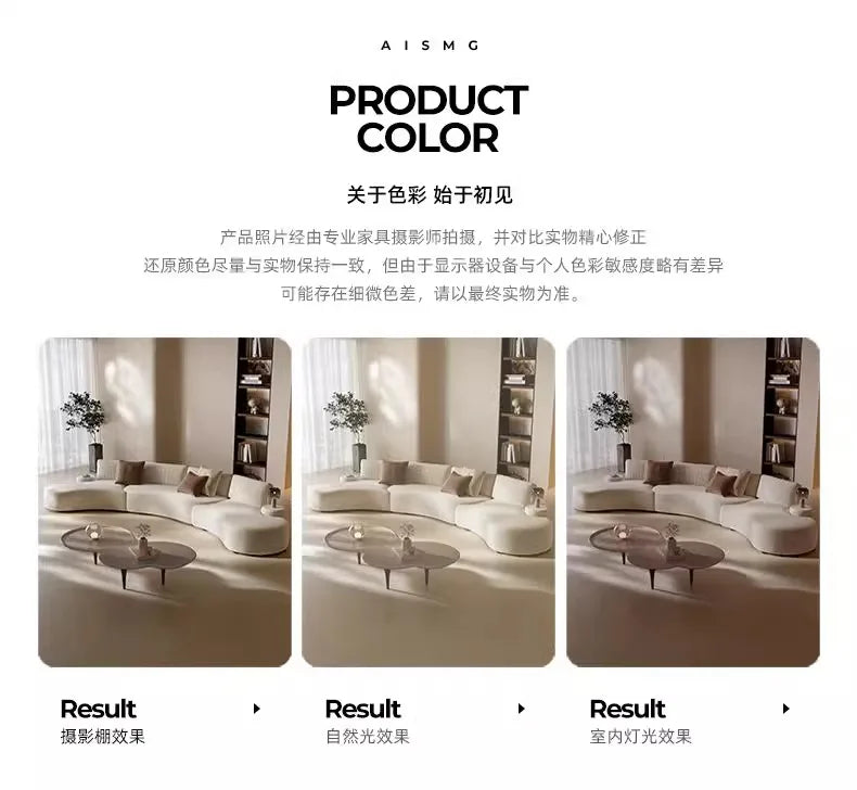 Italian minimalist special-shaped curved fabric sofa villa club small apartment living room home simple designer SOFA