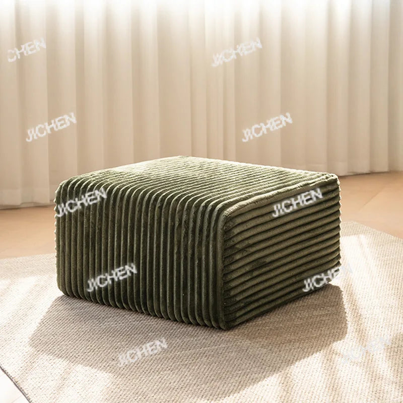 XJQC Living Room Compression Sofa Corduroy Combination Module Modular L-shaped Multifunctional Boneless Compression Sofa Chair