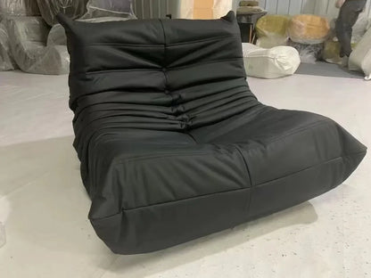 Togo caterpillar sofa balcony leisure bedroom living room reclining sleeping lazy sofa cream wind single recliner