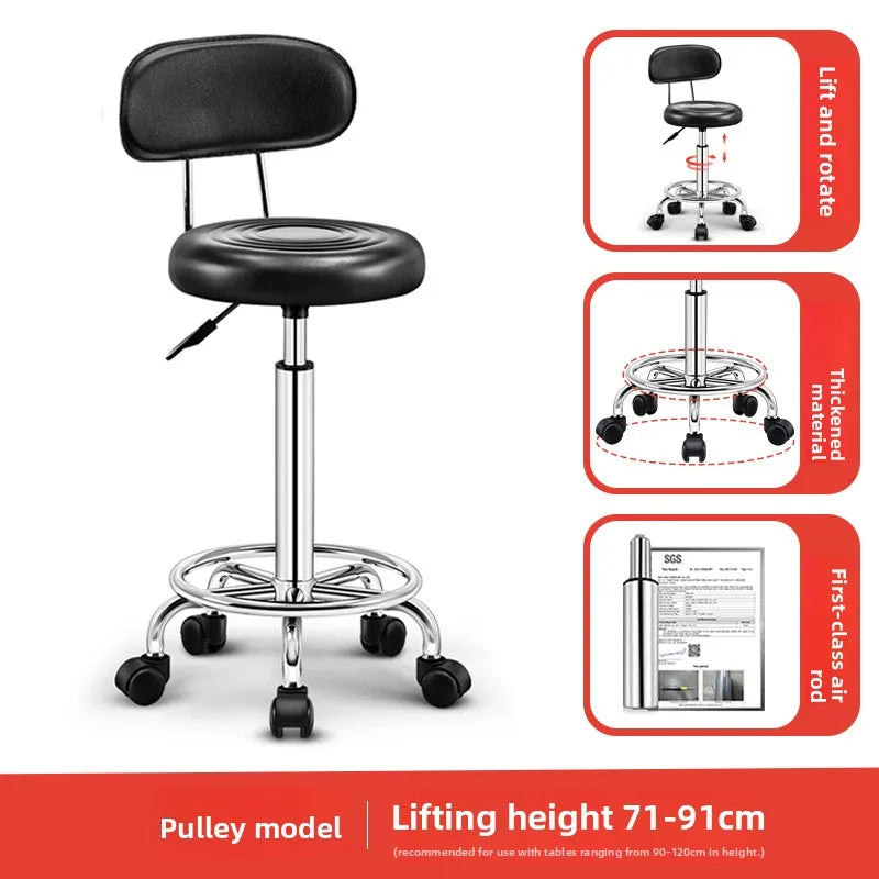 Bar chair swivel chair lift bar chair swivel bar stool haircut chair high stool round stool beauty stool