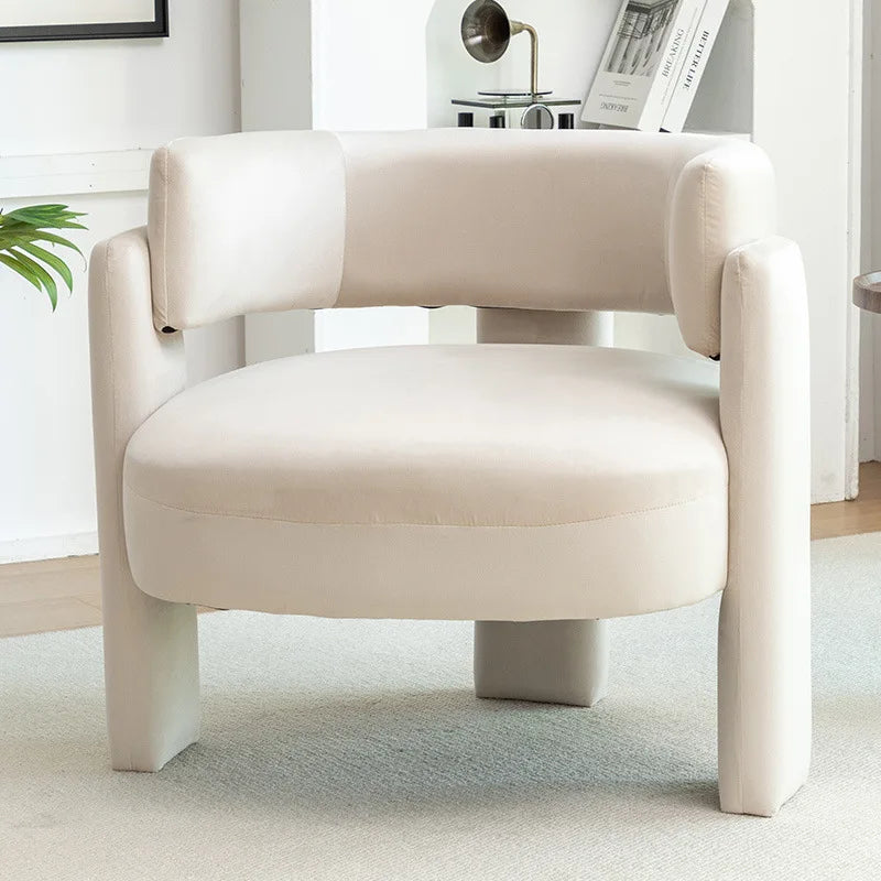 Luxury cream style new Chinese office simple integration super soft negotiation guest sofa chair leisure single chair