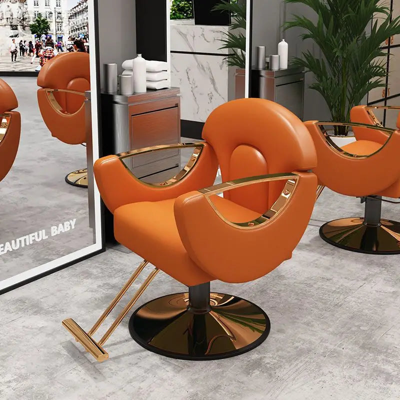 Elegant Beauty Barber Chairs Premium Nordic Style Minimalist Salon Chairs Aesthetic Italian Silla Para Lashista Salon Furniture