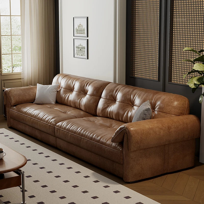Leather Corner Living Room Sofas Armchair Minimalist Lazy Lounge Living Room Sofas Hallway Designer Muebles Postmodern Furniture