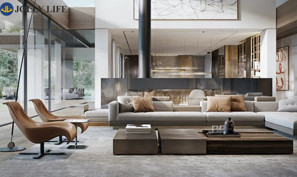 Elegant Luxury Living Room Sofas Italian Minimalist Comfortable Reclining Sofa Relaxing Balcony Muebles Postmodern Furniture