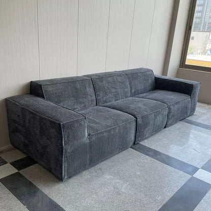 Modern Luxury Living Room Sofa Sectional Set Furniture l Shape 2 3 Seater Corduroy Compression Vacuum Packed Relaxing Designs