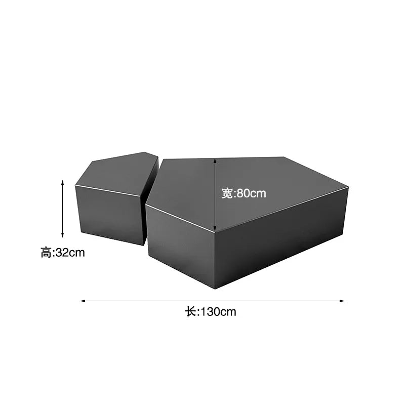Stainless Steel Coffee Table Light Luxury Modern Simple Coffee Table Fashionable Creative Living Room Furniture Quemo YS40CC