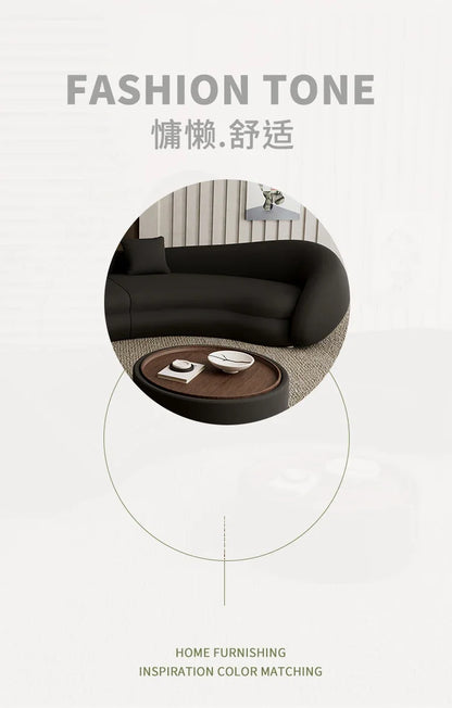 N178 G Italian light luxury semi-circular curved sofa special-shaped senior designer beauty salon hotel lobby lounge area recept