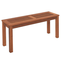 Banc en bois massif pour 2 personnes, siège à lattes, cadre stable, intérieur/extérieur, salle à manger, 39,5 pouces, personnalisé