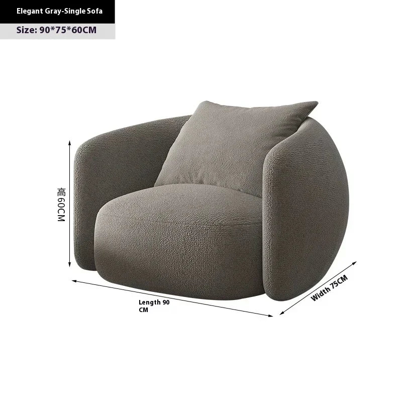 Italian Banana Sofa Minimalist Shaped Sofa Living Room Simple Modern Arc Cashew  Set Lazy Sofa Home Furniture