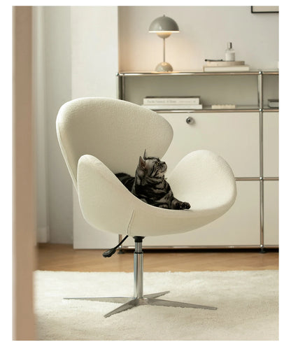 Single sofa chair swivel chair Nordic designer creative simple casual ins swan chair