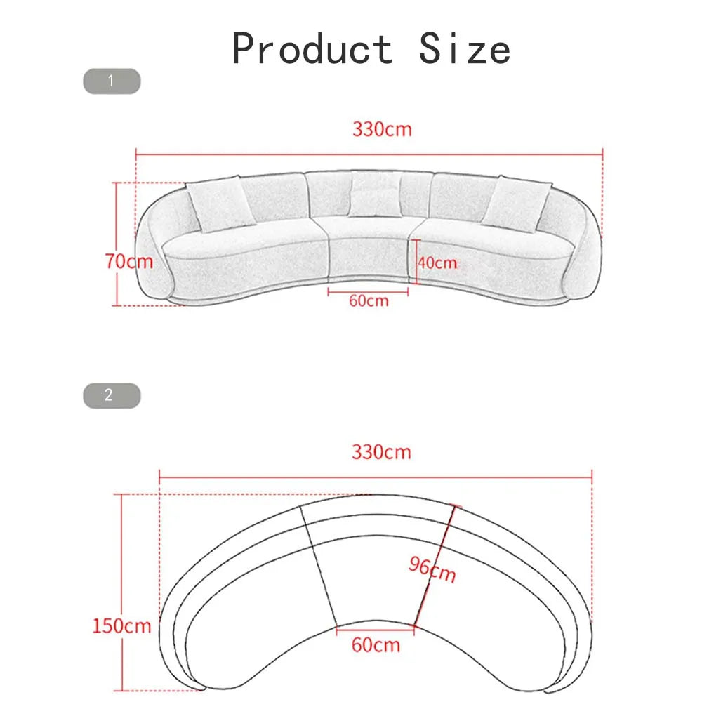 Hot-selling luxury sofa contemporary sofa set furniture modern living room curved sofa set