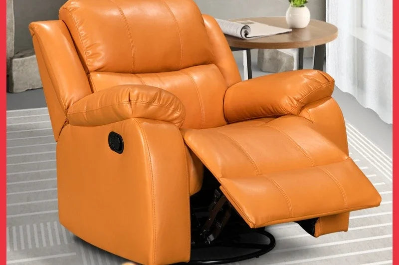 JC Living Room Leather Sofa Small Apartment Head Space Cabin Electric Reclining Massage Multi-functional Leisure Multi-functiona