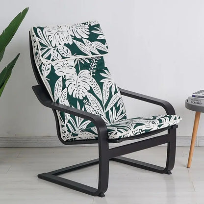 Nordic Lounge Chair - Solid Wood Armrest Recliner for Balcony & Nursery