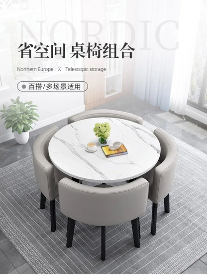 Simple square negotiation table and chair combination store, shop