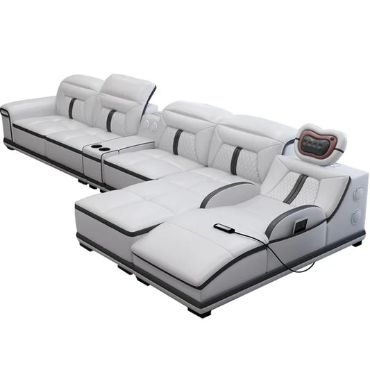 Cheap Living room sofa L shape  modern new design with music player+massage