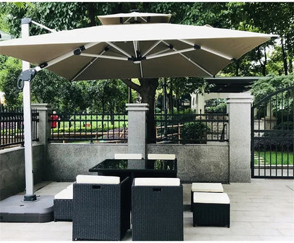 Patio Rattan Furniture Set Modern Open-air Garden Furniture Sets Waterproof and Sun-proof Armchair Leisure Outdoor Table Chairs