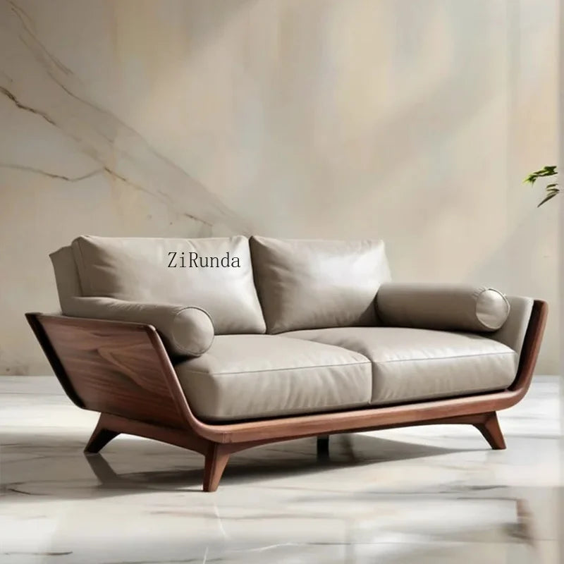 New Chinese Solid Wood Sofa Living Room Sofa