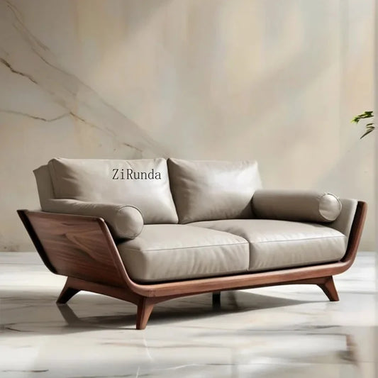 New Chinese Solid Wood Sofa Living Room Sofa