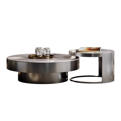 Aesthetic Coffee Table Round Storage Designer Modern Coffee Table Small Salon Metal Mesa De Centro Sala Home Furniture