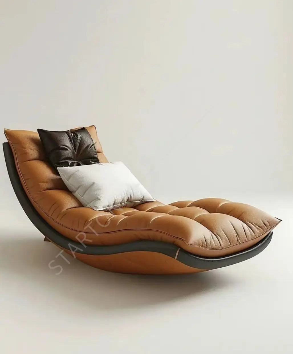 Modern Retro Single Reclining Chaise Lounge Sofa Home Furniture Use Bedroom Study Grand Flat Villa Casual Living Room
