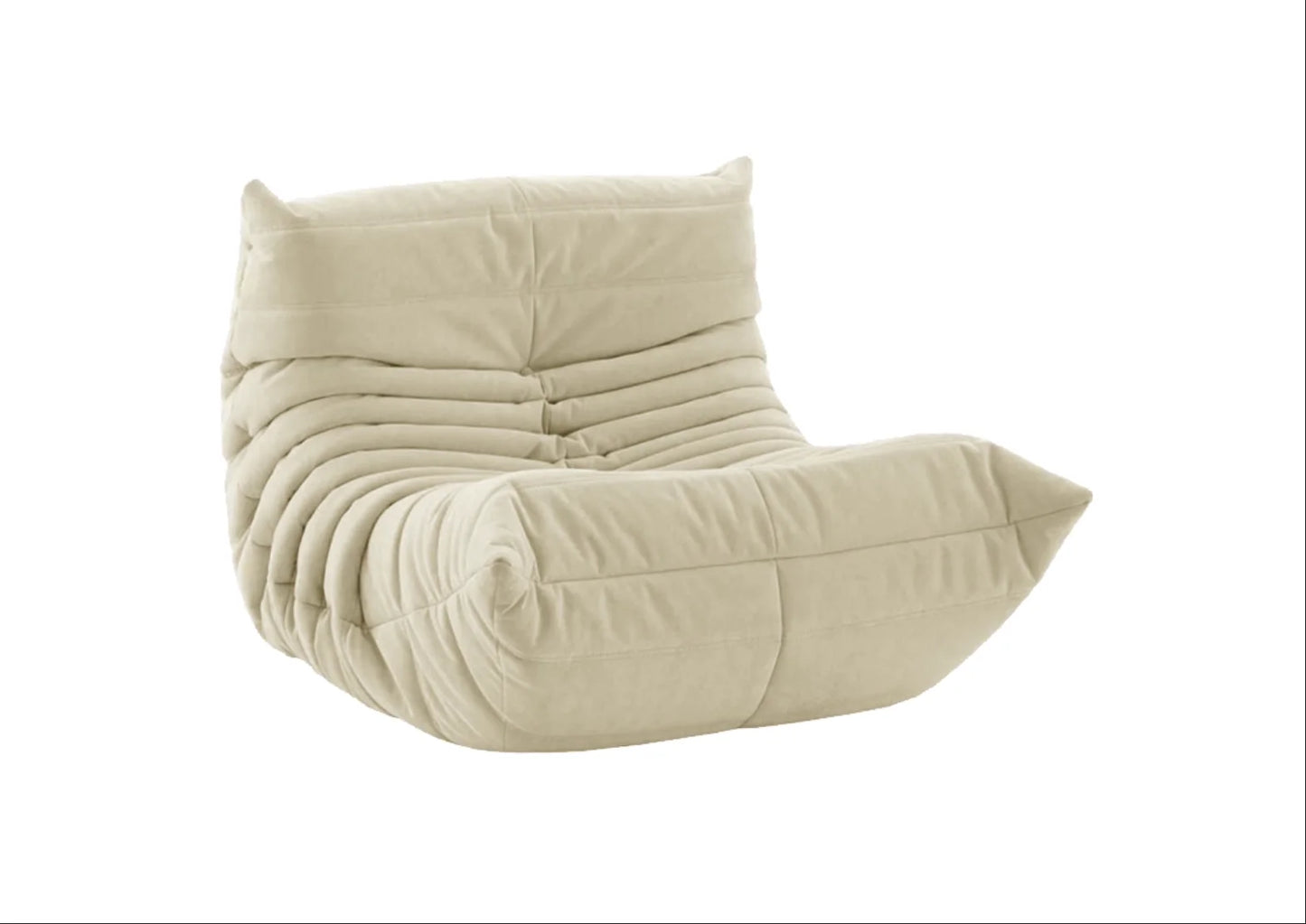 Collection house designer togo floor-to-ceiling single sofa Nordic balcony study lazy caterpillar Internet celebrity cream sofa