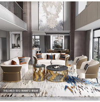 Italian Designer Leather Sofas Luxury 3 Pieces Set Minimalist Modern Sofa Loveseat Floor Divano Soggiorno Home Furniture