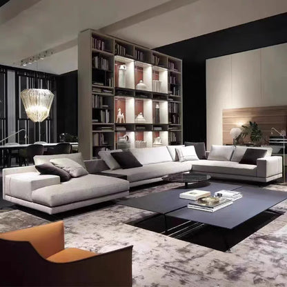 Modern Italian Designer Sofa Set Furniture Fabric U Shape Couch Living Room Sofas Sectional Living Room Furniture Sofa Set Salas