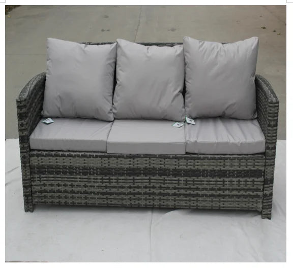 6 Pieces Modern Wicker Rattan Outdoor Patio Furniture Sets Garden Sofa Garden Sets