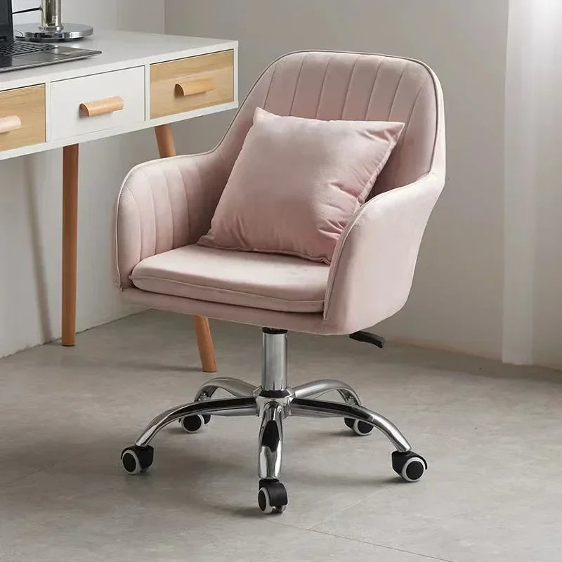 2026 Removable colorful silla de oficina de mujer rosa pink swivel office seating chair
