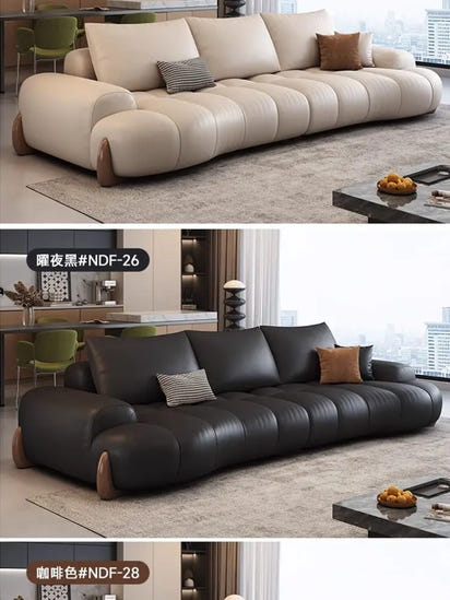 Elegant Luxury Living Room Sofas Modern Leather Cinema Relax Sofa Comfortable Minimalist Articulos Para El Hogar Home Furniture