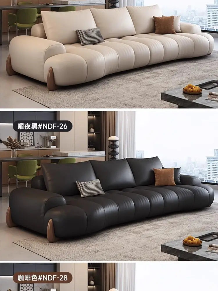 Elegant Luxury Living Room Sofas Modern Leather Cinema Relax Sofa Comfortable Minimalist Articulos Para El Hogar Home Furniture
