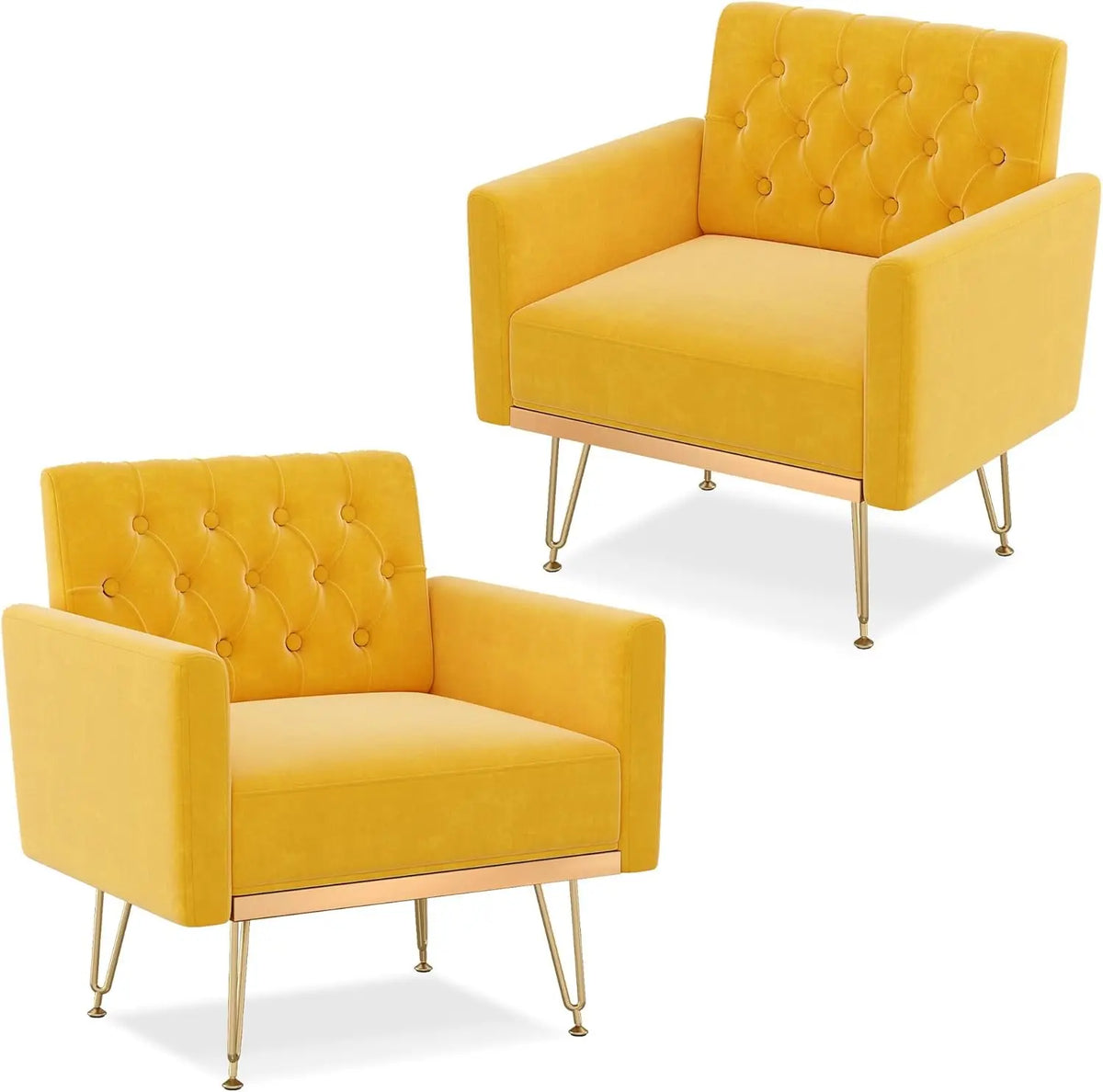 Accent Chair for Living Room, Comfy Oversized Velvet Upholstered Arm Chairs, Mid Century Modern Reading Single Sofa Side Chair