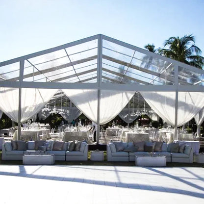50 200 300 500 People Luxury Clear Tent Decoration Canopy Marquee Tent Rental Sale Outdoor Transparent Wedding Party Tents