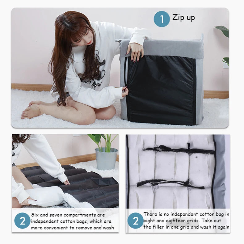 Hot Sale Adjustable Lazy Lounger Sofa Tatami Foldable Lounge Chair Floor Balcony Bay Window Leisure Long Sofa Bed Back Chair