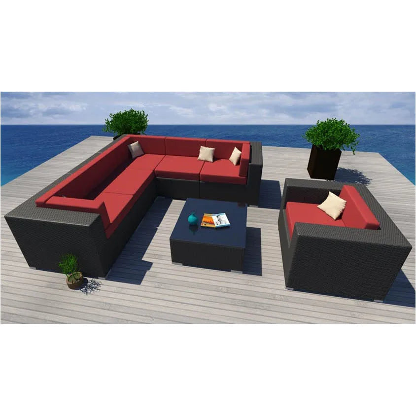 Luxury Durable Easy Cleaning  Garden Furniture Outdoor  Rattan   Lounge Set