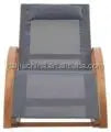 Sunbed Comfortable Outdoor Wood Rocking Luxury Beach Long Recliner Solid Long Beach Chair
