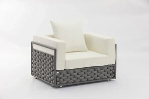 high-quality Luxury 2024 New Cheep Wicker Dining Modern Patio Outdoor Furniture Latest Design Garden Aluminum Frame Living Room