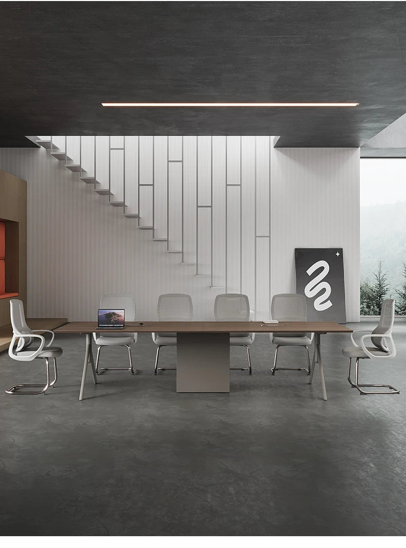 Conference Table Simple Modern Meeting Office Rectangular Business Negotiation Environmental Protection Large And Small Conferen