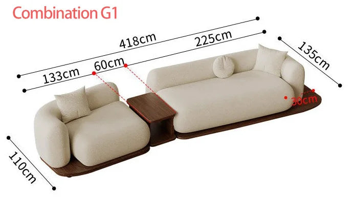#Modern Modular Sectional Sofa for Living Room Cloud Soft Fabric Comfy Sleeper Couch Customizable Home Furniture